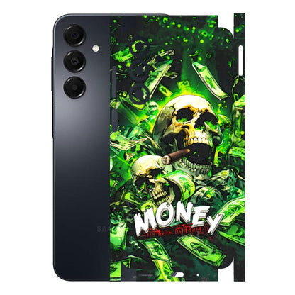 Samsung A/S Series Phone Skins (All Models) - Skull Money - 3D Embossed Finish (L-303) Samsung Galaxy A16