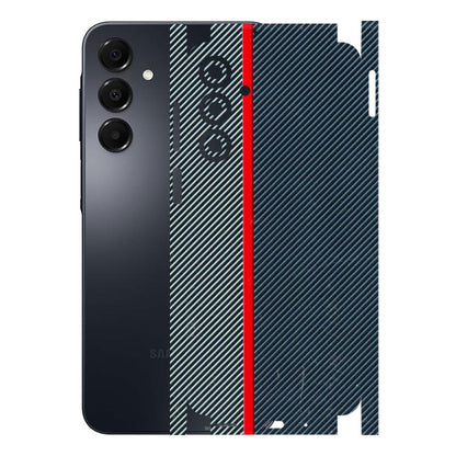 Samsung A/S Series Phone Skins (All Models) - Blue Sober Lines - 3D Embossed Finish (L-305) Samsung Galaxy A16