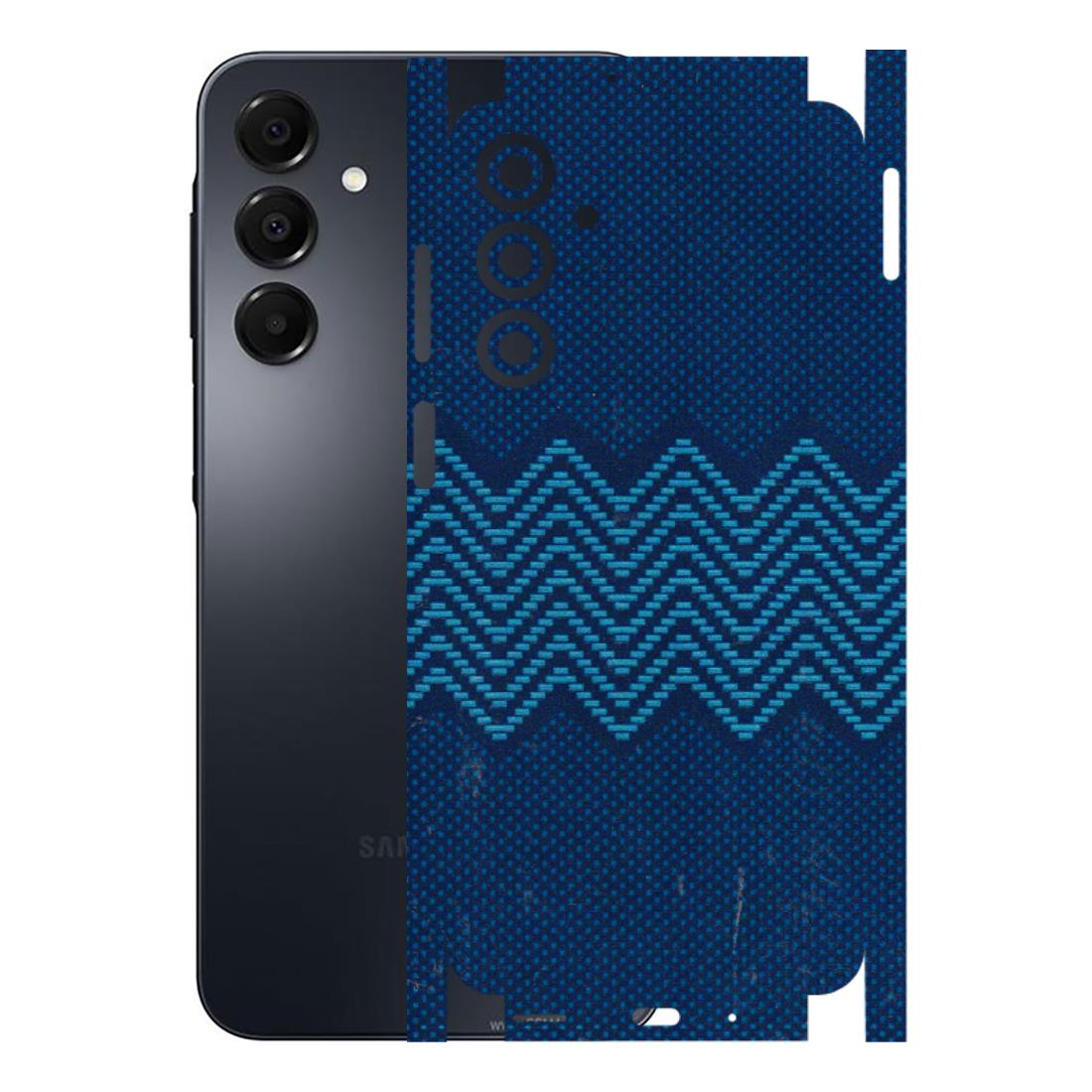Samsung A/S Series Phone Skins (All Models) - Blue Sober Waves - 3D Embossed Finish (L-306) Samsung Galaxy A16