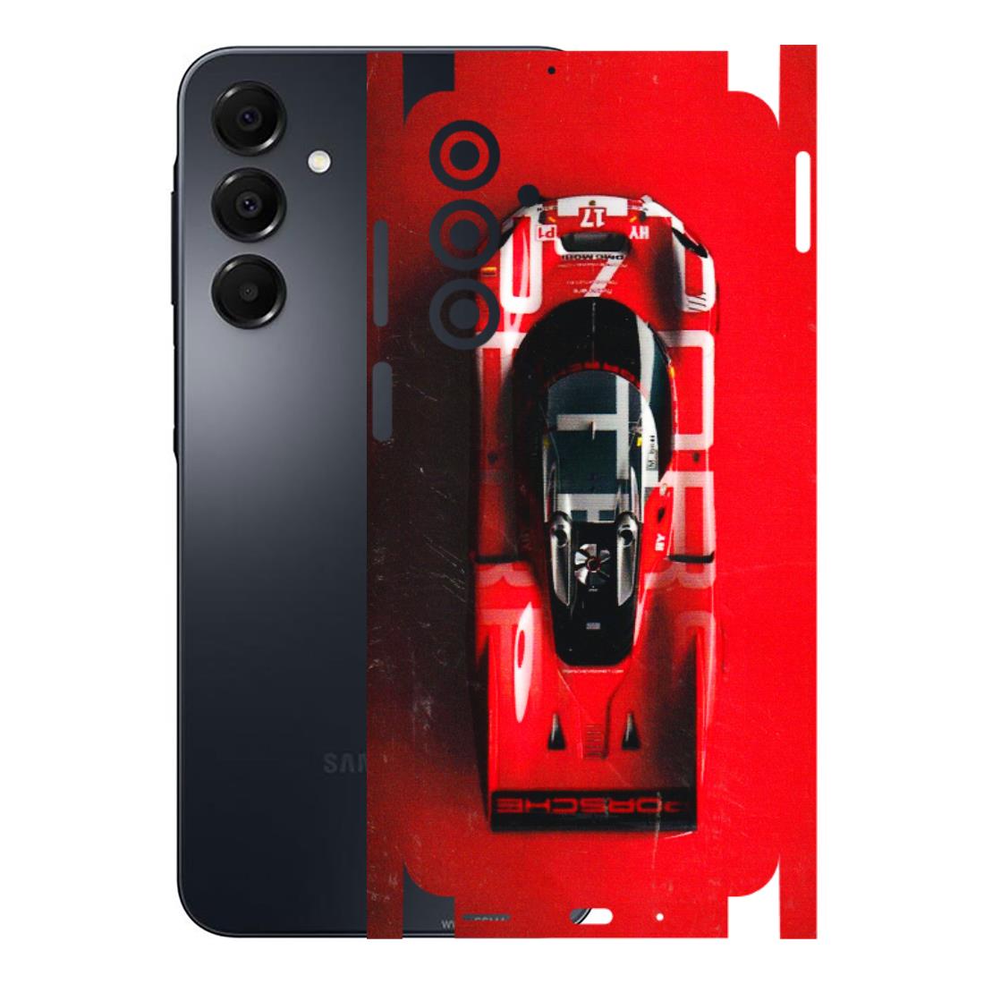 Samsung A/S Series Phone Skins (All Models) - Red Porsche Car Logo - 3D Embossed Finish (L-315) Samsung Galaxy A16