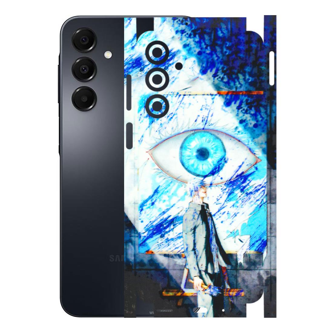 Samsung A/S Series Phone Skins (All Models) - Anime Sea Blue Eye - 3D Embossed Finish (L-318) Samsung Galaxy A16