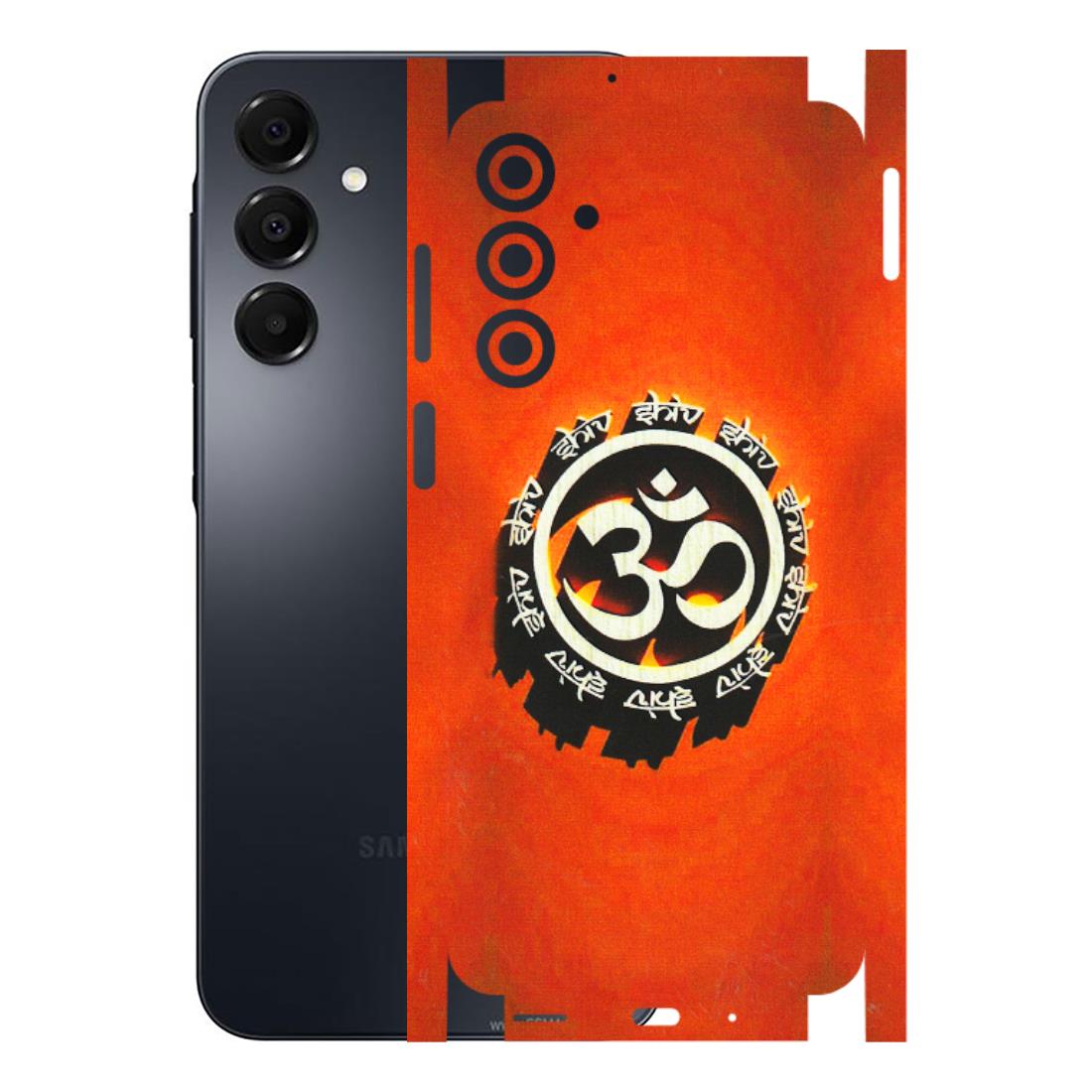 Samsung A/S Series Phone Skins (All Models) - Aum Shiv Orange - 3D Embossed Finish (L-32) Samsung Galaxy A16