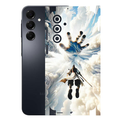 Samsung A/S Series Phone Skins (All Models) - Big Hand With Monkey King - 3D Embossed Finish (L-323) Samsung Galaxy A16