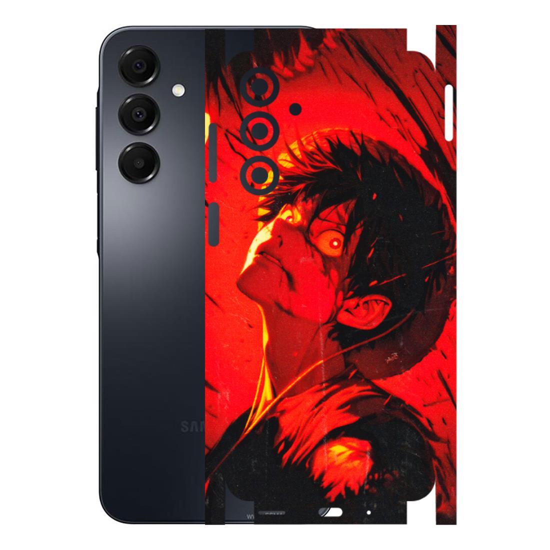 Samsung A/S Series Phone Skins (All Models) - D.Luffy Power Up One Piece Anime - 3D Embossed Finish (L-326) Samsung Galaxy A16