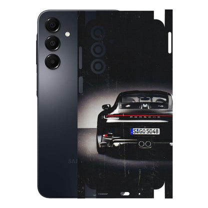 Samsung A/S Series Phone Skins (All Models) - New Black Porsche GT3 - 3D Embossed Finish (L-327) Samsung Galaxy A16