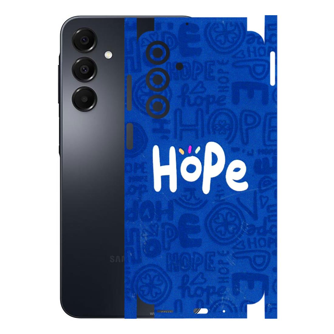 Samsung A/S Series Phone Skins (All Models) - Hope Doodles Blue - 3D Embossed Finish (L-43) Samsung Galaxy A16