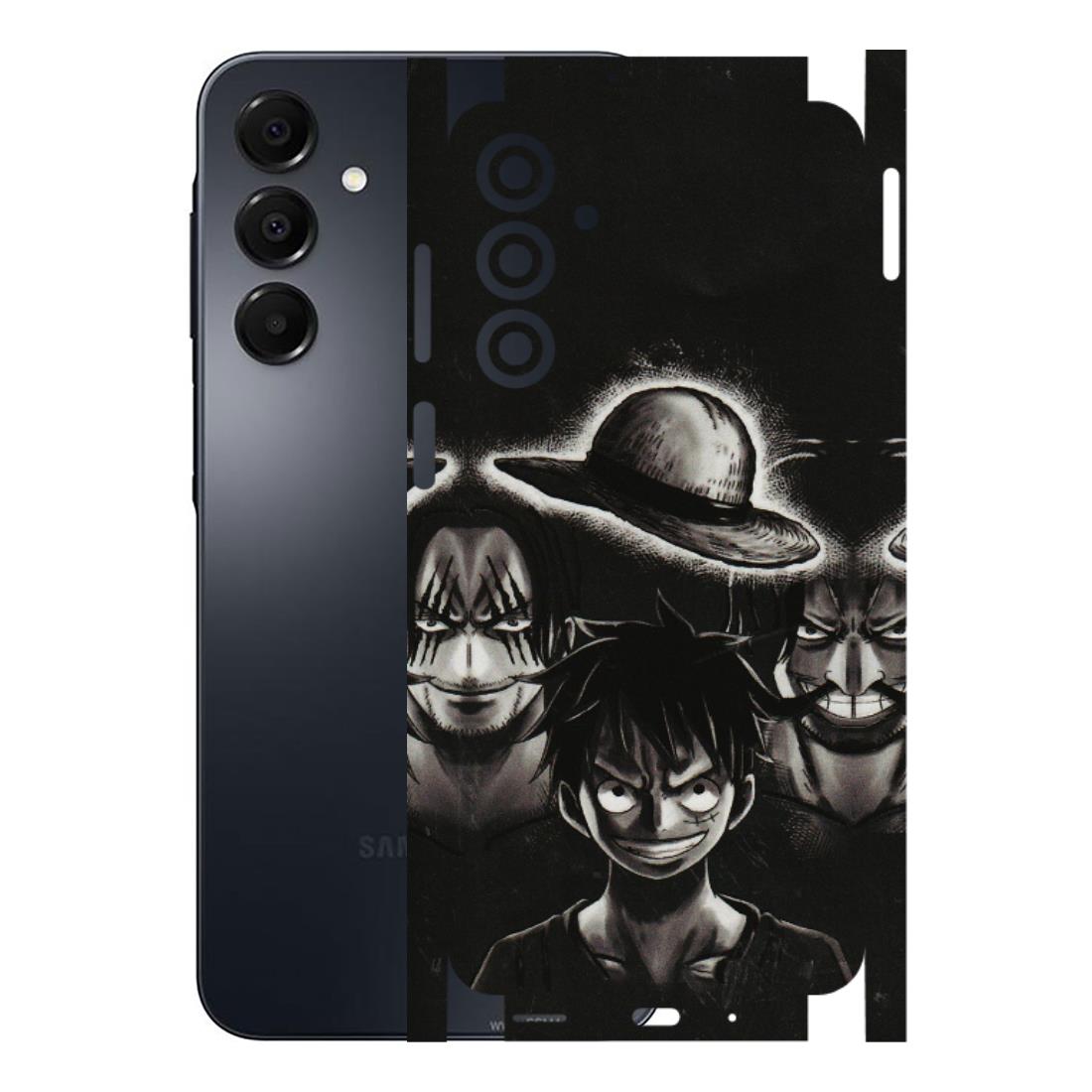 Samsung A/S Series Phone Skins (All Models) - Black Luffy Hat - 3D Embossed Finish (L-57) Samsung Galaxy A16