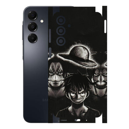 Samsung A/S Series Phone Skins (All Models) - Black Luffy Hat - 3D Embossed Finish (L-57) Samsung Galaxy A16