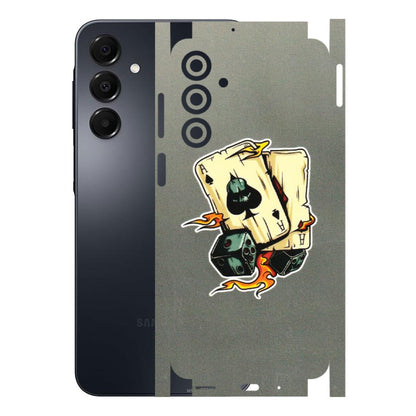 Samsung A/S Series Phone Skins (All Models) - Grey Cards Of Ace - 3D Embossed Finish (L-77) Samsung Galaxy A16