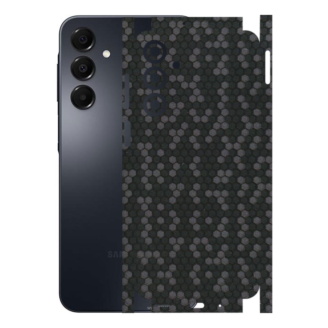 Samsung A/S Series Phone Skins (All Models) - Black Grey Honeycomb Sober - 3D Embossed Finish (L-85) Samsung Galaxy A16