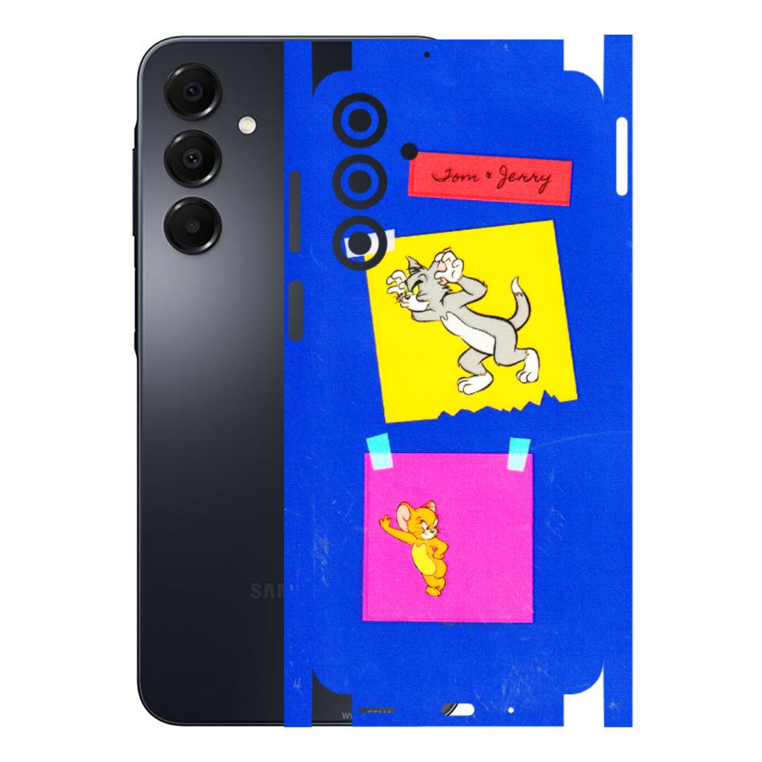 Samsung A/S Series Phone Skins (All Models) - Tom N Jerry Sticky Notes - 3D Embossed Finish (L-88) Samsung Galaxy A16