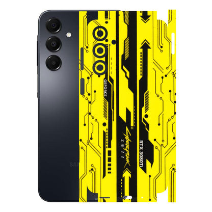 Samsung A/S Series Phone Skins (All Models) - Yellow Cyberpunk - 3D Embossed Finish (L-93) Samsung Galaxy A16