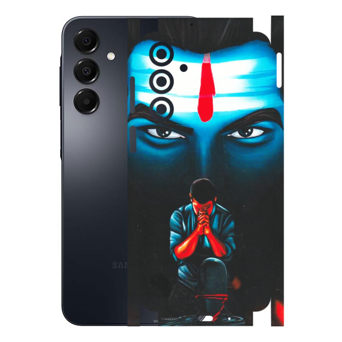 Samsung A/S Series Phone Skins (All Models) - Mahakal Bhakt - Matte Finish (M-112) Samsung Galaxy A16