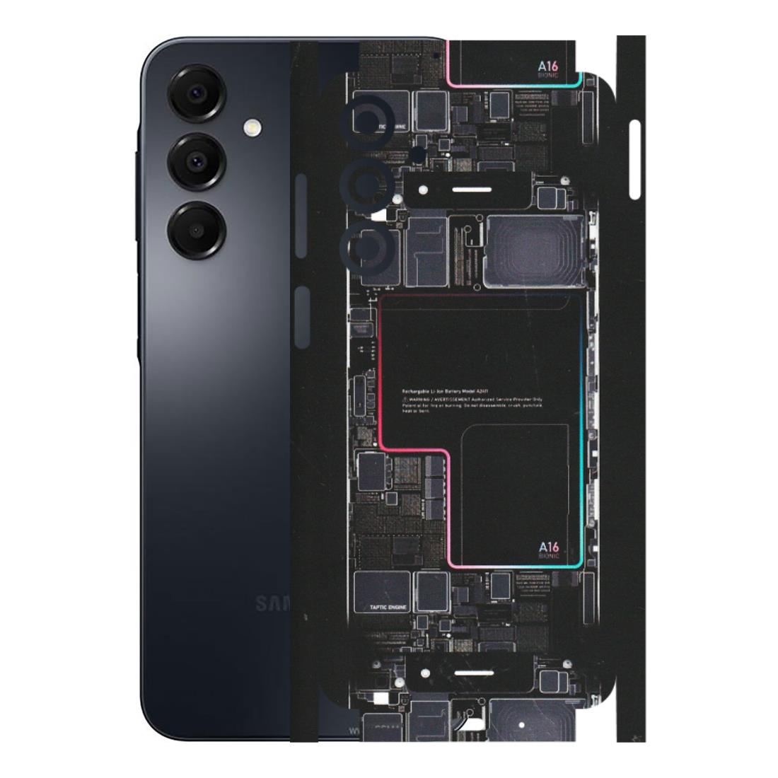 Samsung A/S Series Phone Skins (All Models) - Motherboard Circuit Layout - Matte Finish (M-117) Samsung Galaxy A16