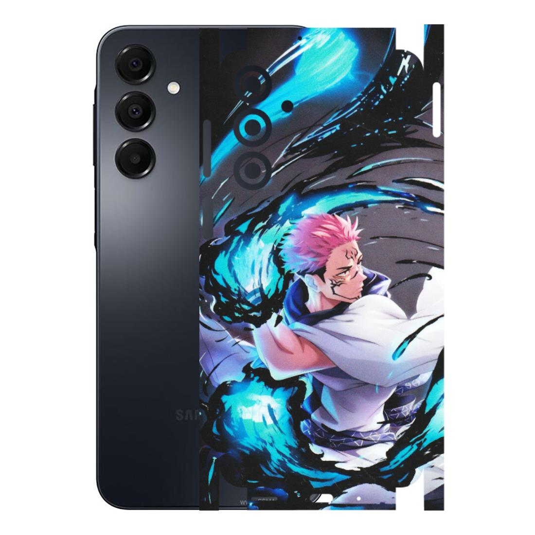 Samsung A/S Series Phone Skins (All Models) - New Jujutsu Kaisen Grey Blue Anime - Matte Finish (M-127) Samsung Galaxy A16