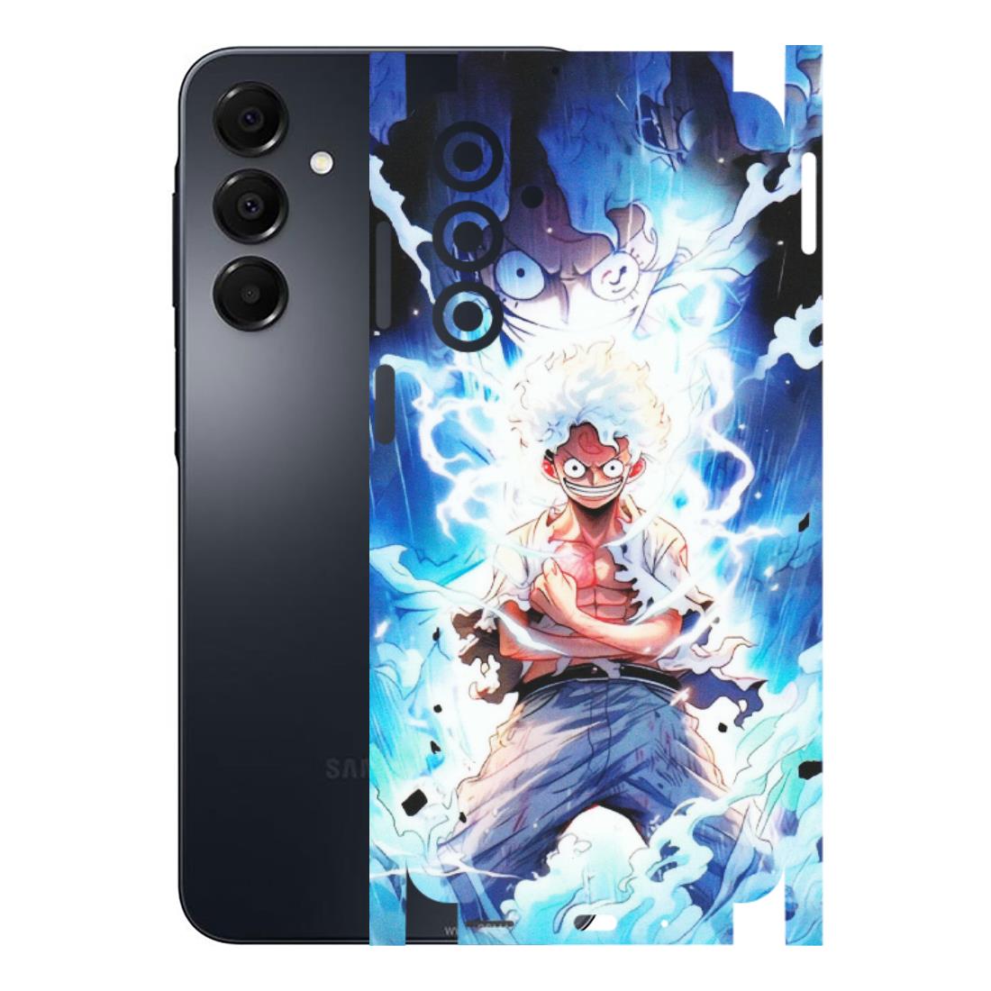 Samsung A/S Series Phone Skins (All Models) - Blue Thunder Luffy Anime - Matte Finish (M-132) Samsung Galaxy A16