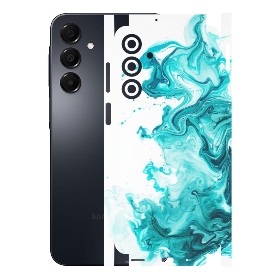 Samsung A/S Series Phone Skins (All Models) - Sky Blue Abstract Colour - Matte Finish (M-146) Samsung Galaxy A16