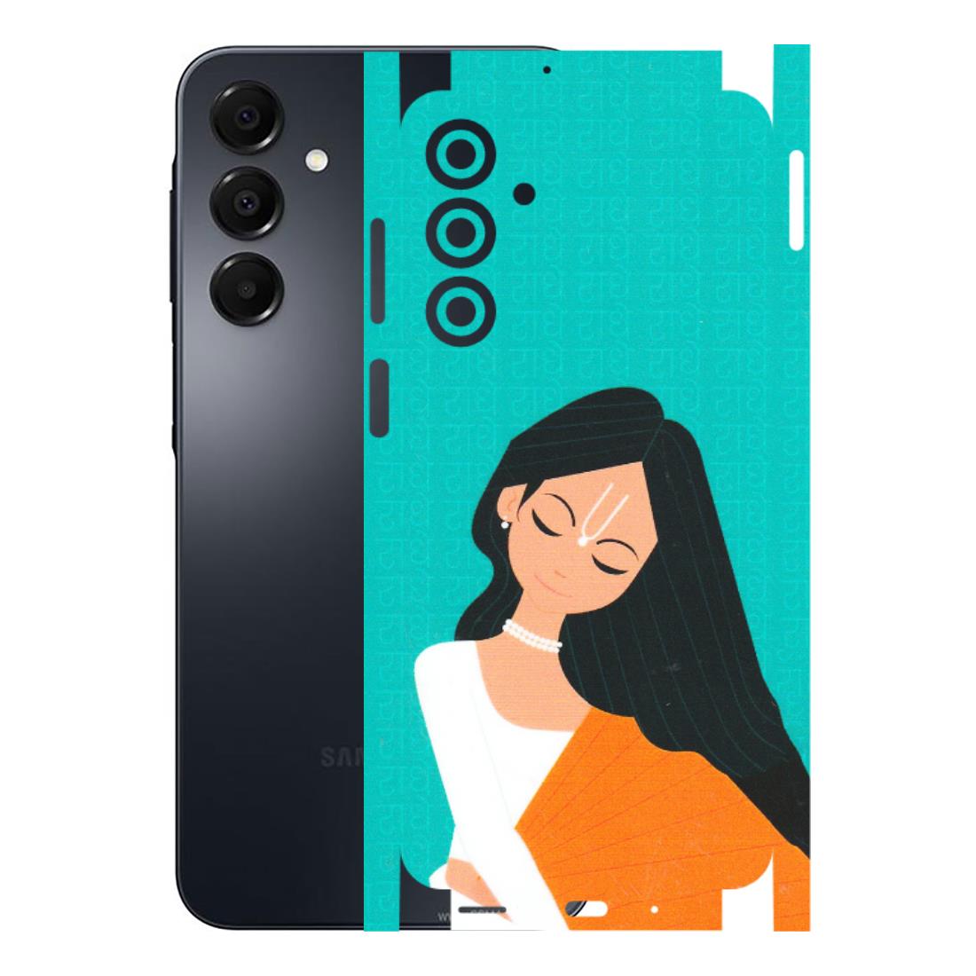 Samsung A/S Series Phone Skins (All Models) - Radhe Radhe With Hindu Symbol - Matte Finish (M-164) Samsung Galaxy A16