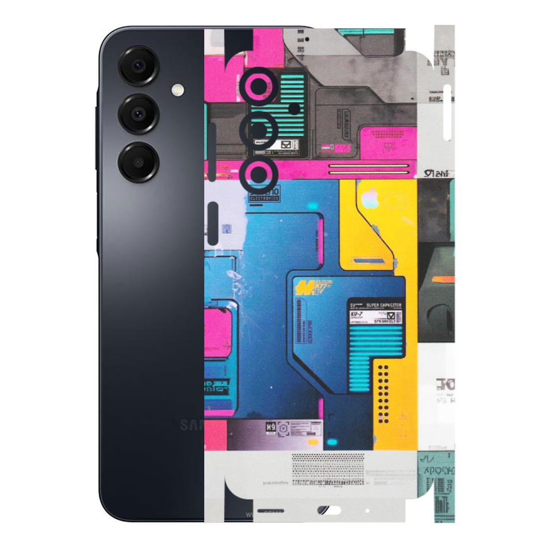 Samsung A/S Series Phone Skins (All Models) - Colourfull Motherboard Internals - Matte Finish (M-55) Samsung Galaxy A16