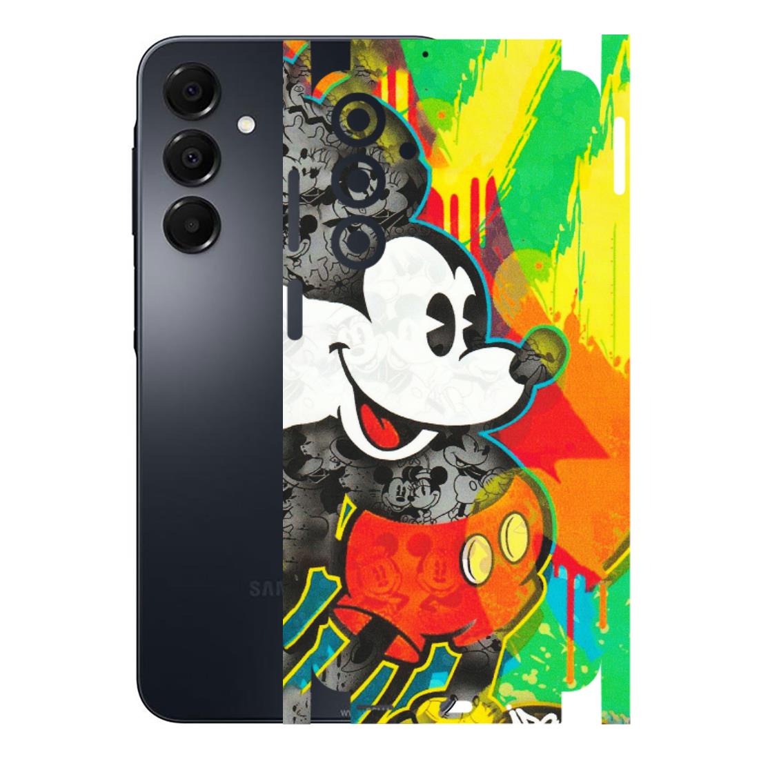 Samsung A/S Series Phone Skins (All Models) - Multiple Mickey With Colourful Texture - Matte Finish (M-84) Samsung Galaxy A16