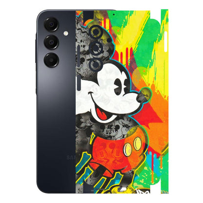 Samsung A/S Series Phone Skins (All Models) - Multiple Mickey With Colourful Texture - Matte Finish (M-84) Samsung Galaxy A16