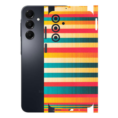 Samsung A/S Series Phone Skins (All Models) - Colourful Stripes Soothing Effect - Matte Finish (M-86) Samsung Galaxy A16