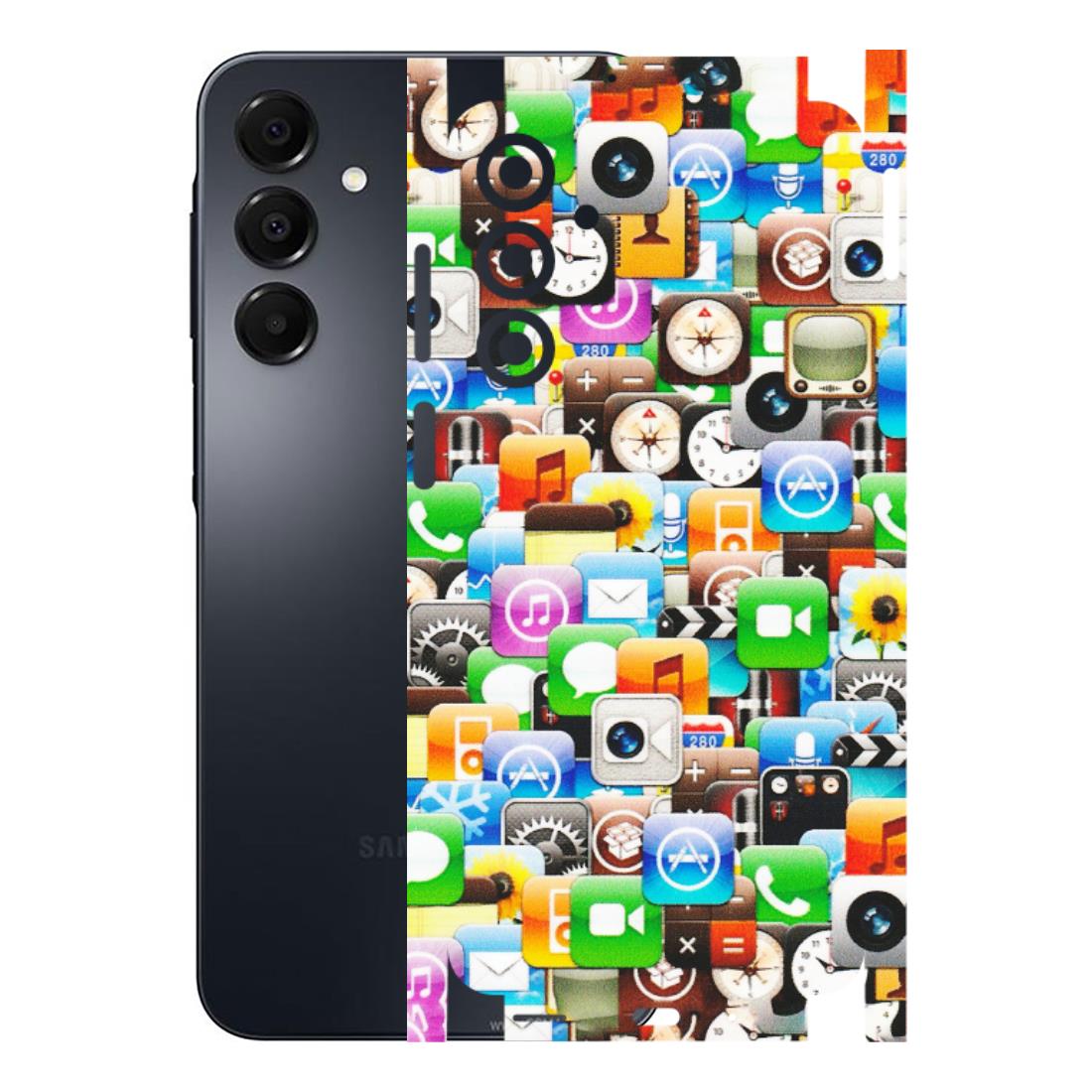 Samsung A/S Series Phone Skins (All Models) - All Apple Icons - Matte Finish (M-93) Samsung Galaxy A16