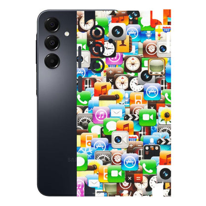 Samsung A/S Series Phone Skins (All Models) - All Apple Icons - Matte Finish (M-93) Samsung Galaxy A16
