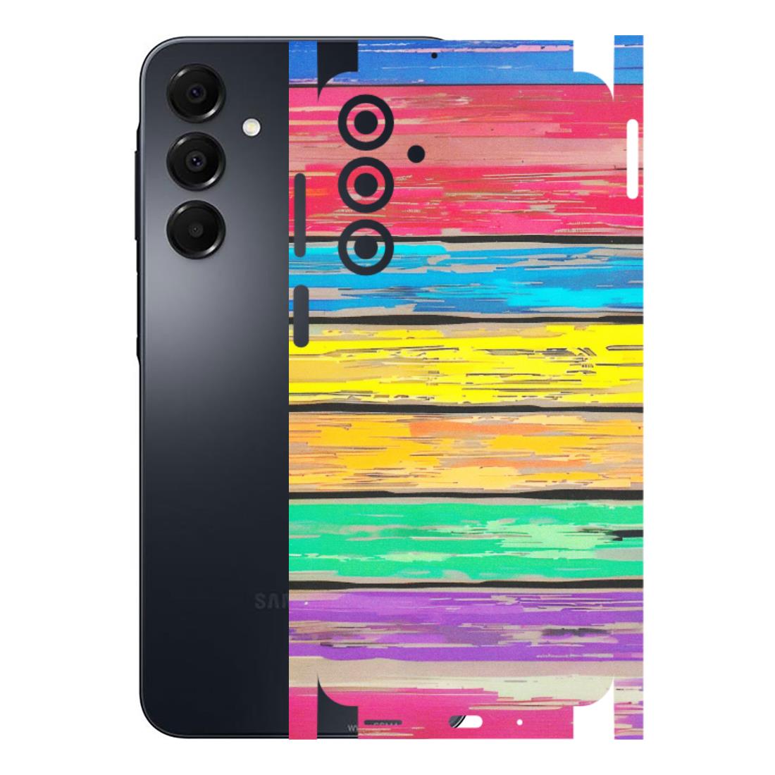 Samsung A/S Series Phone Skins (All Models) - Multi Colour Wooden Wall - Matte Finish (M-96) Samsung Galaxy A16