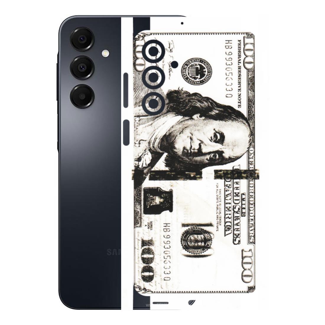 Samsung A/S Series Phone Skins (All Models) - 100 Dollar Currency - Transparent Finish (T-01) Samsung Galaxy A16