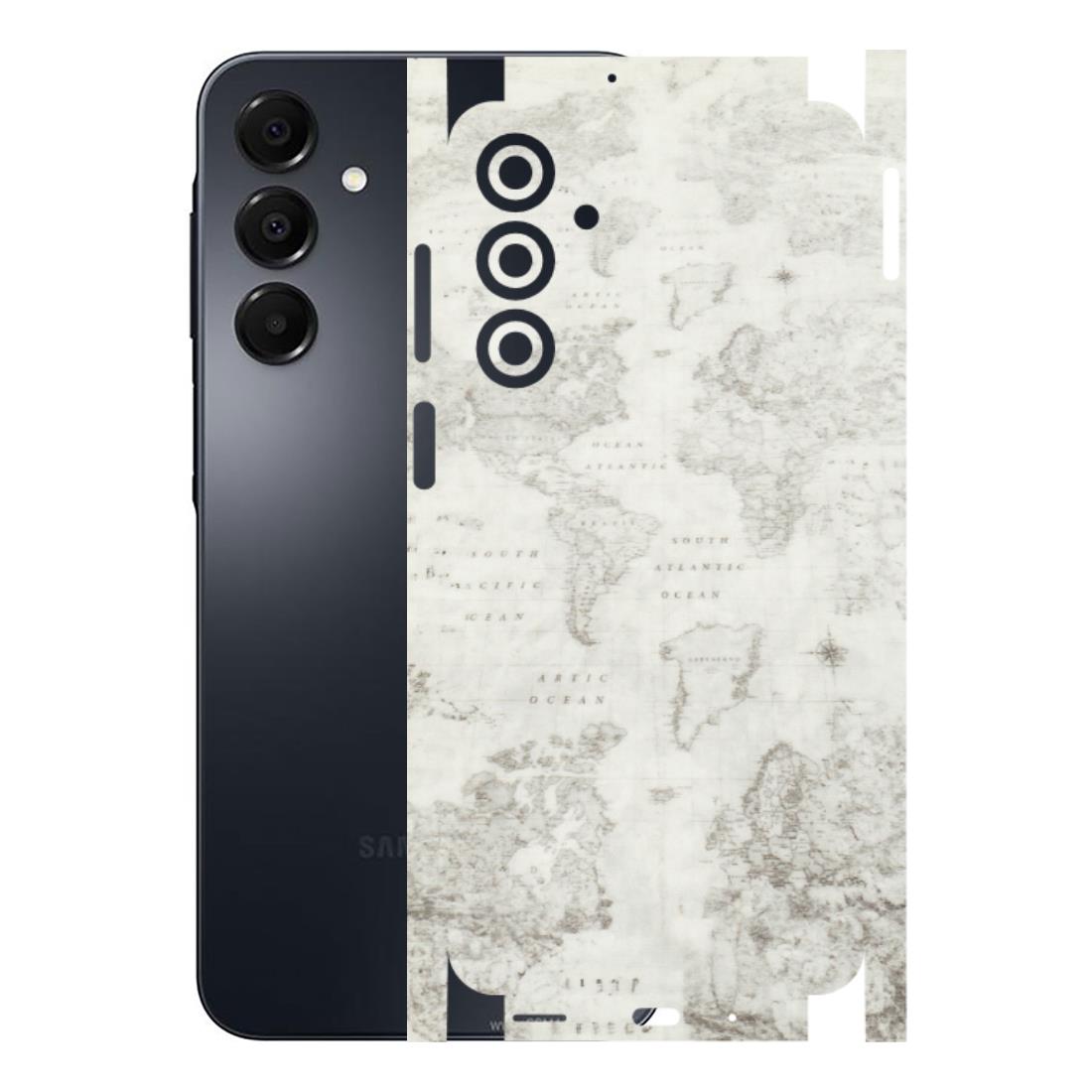 Samsung A/S Series Phone Skins (All Models) - World Travel Map - Transparent Finish (T-04) Samsung Galaxy A16