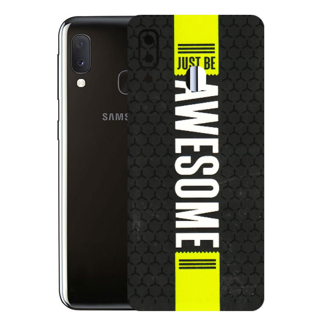 Samsung A/S Series Phone Skins (All Models) - Just Be Awesome - 3D Embossed Finish (L-101) Samsung Galaxy A20E