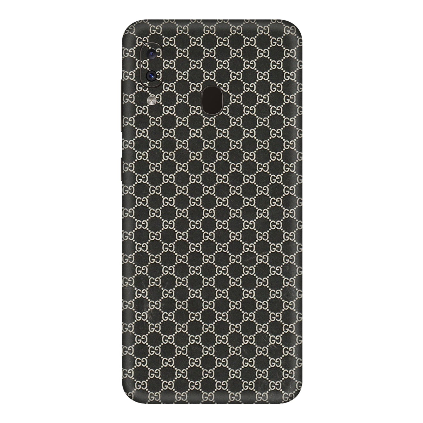 Samsung A/S Series Phone Skins (All Models) - Black G Print - 3D Embossed Finish (L-109) Samsung Galaxy A20E
