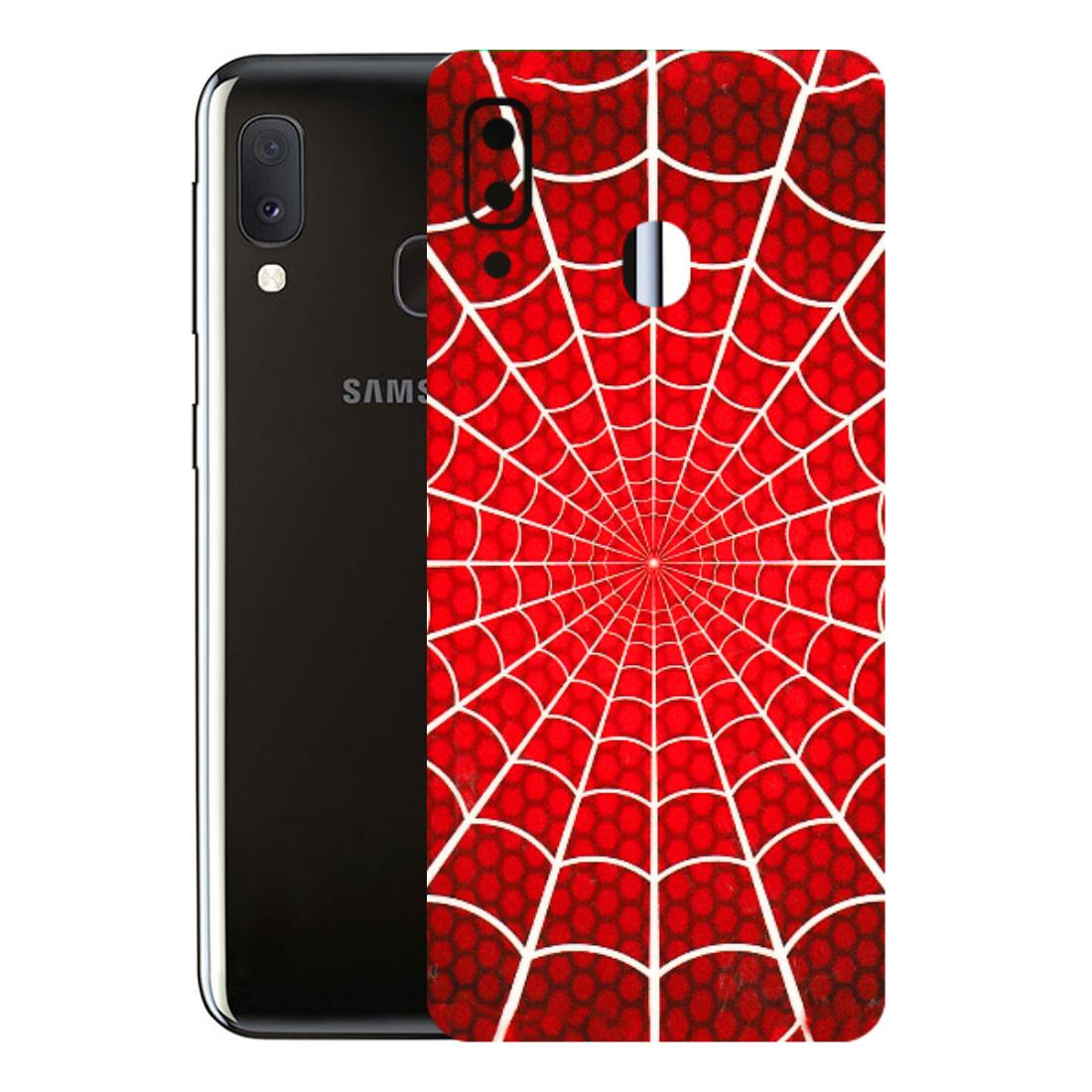 Samsung A/S Series Phone Skins (All Models) - Classic Spidey Web - 3D Embossed Finish (L-115) Samsung Galaxy A20E