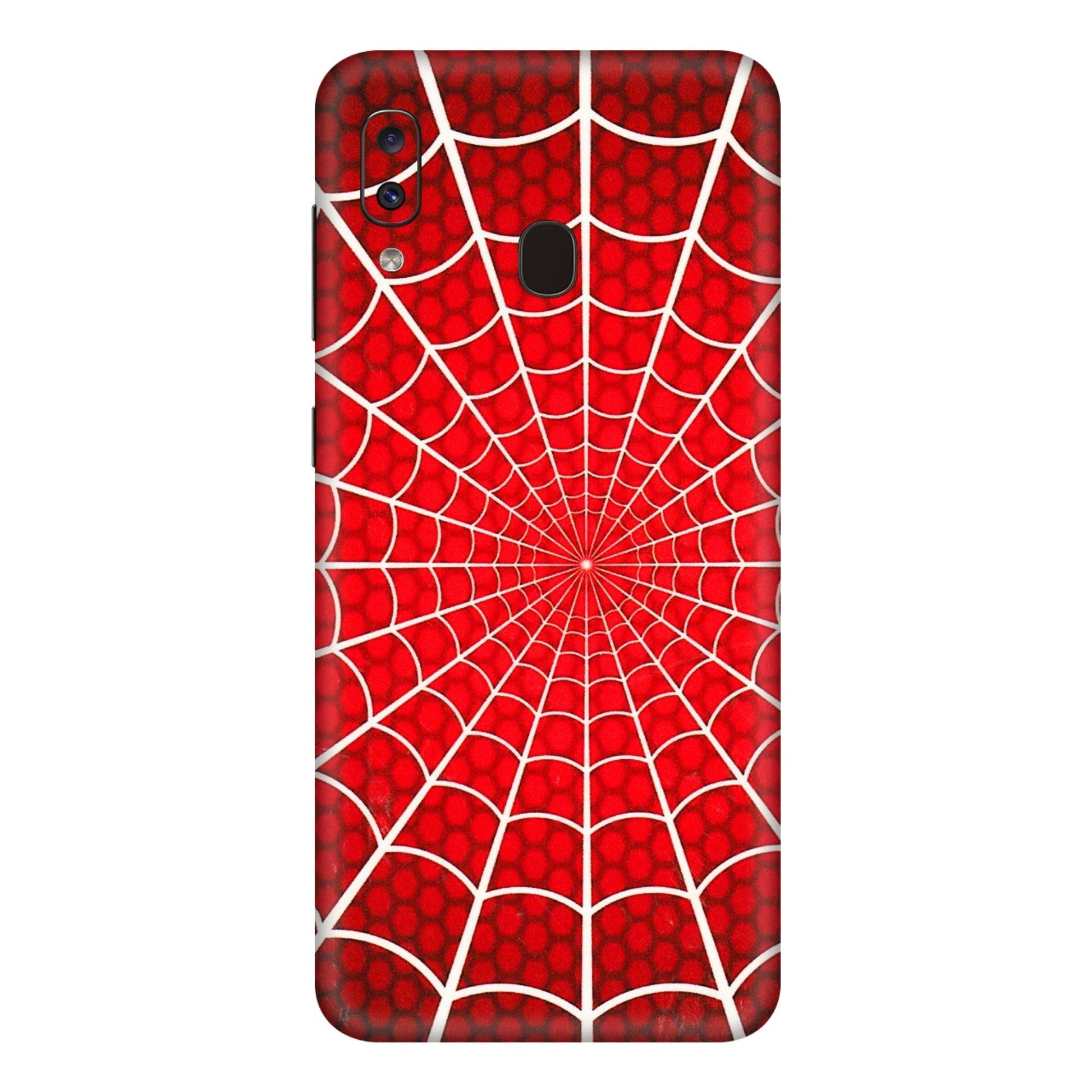 Samsung A/S Series Phone Skins (All Models) - Classic Spidey Web - 3D Embossed Finish (L-115) Samsung Galaxy A20E