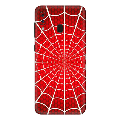 Samsung A/S Series Phone Skins (All Models) - Classic Spidey Web - 3D Embossed Finish (L-115) Samsung Galaxy A20E