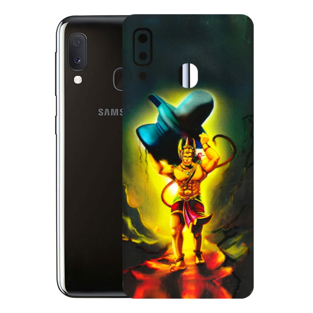Samsung A/S Series Phone Skins (All Models) - Hanuman Ji - 3D Embossed Finish (L-128) Samsung Galaxy A20E
