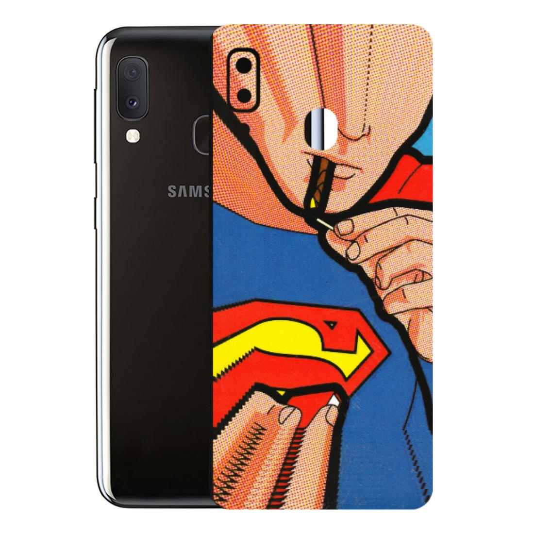 Samsung A/S Series Phone Skins (All Models) - Superman Sutta - 3D Embossed Finish (L-130) Samsung Galaxy A20E