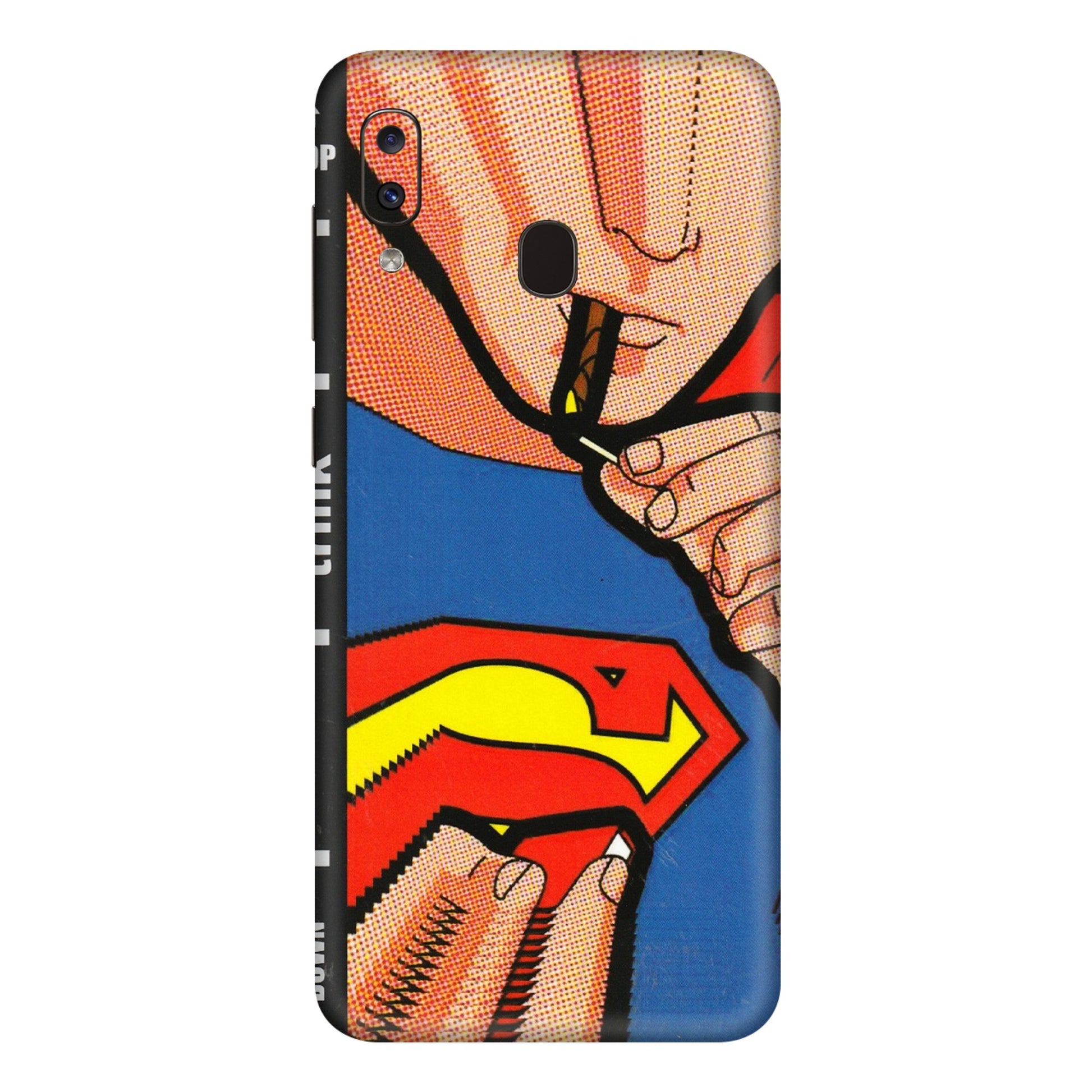 Samsung A/S Series Phone Skins (All Models) - Superman Sutta - 3D Embossed Finish (L-130) Samsung Galaxy A20E