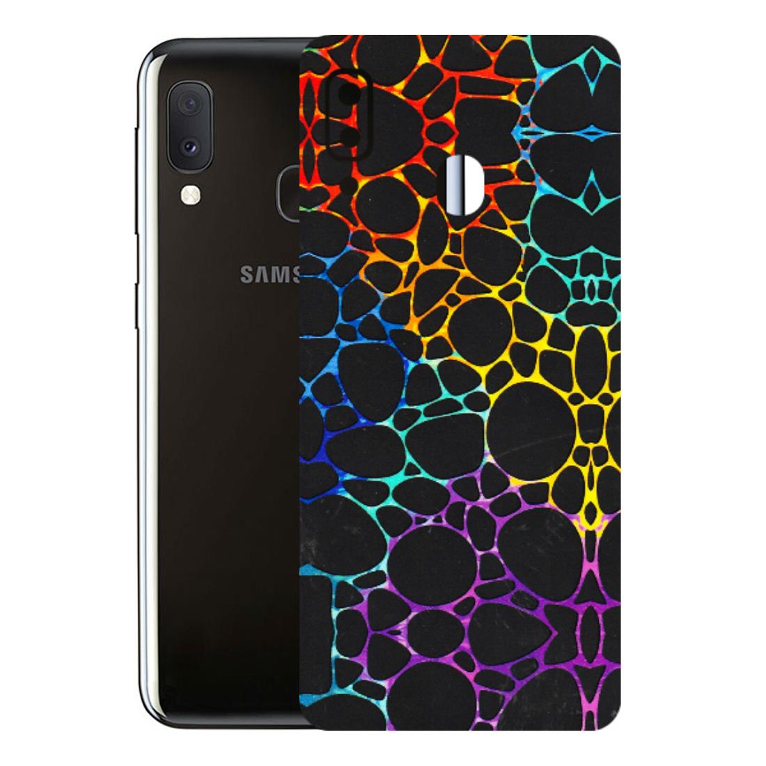 Samsung A/S Series Phone Skins (All Models) - Abstract Art MultiColour - 3D Embossed Finish (L-133) Samsung Galaxy A20E