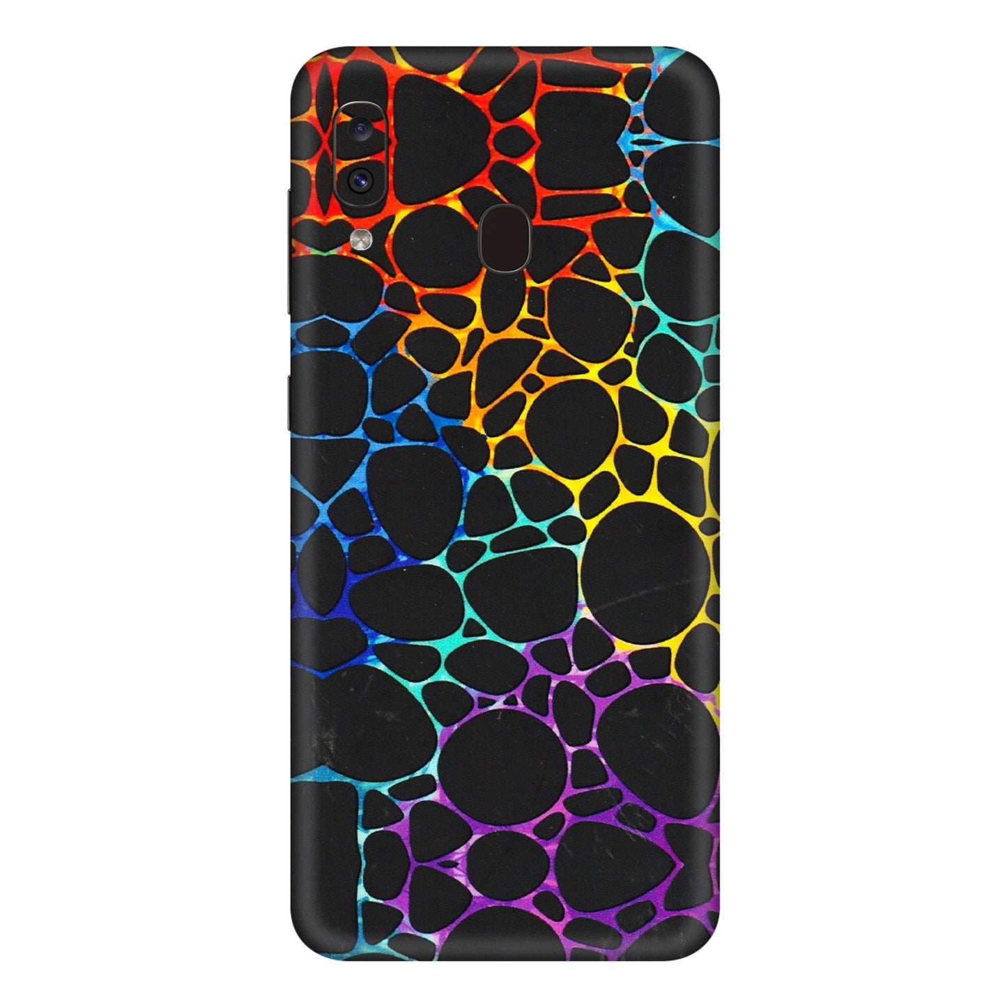 Samsung A/S Series Phone Skins (All Models) - Abstract Art MultiColour - 3D Embossed Finish (L-133) Samsung Galaxy A20E