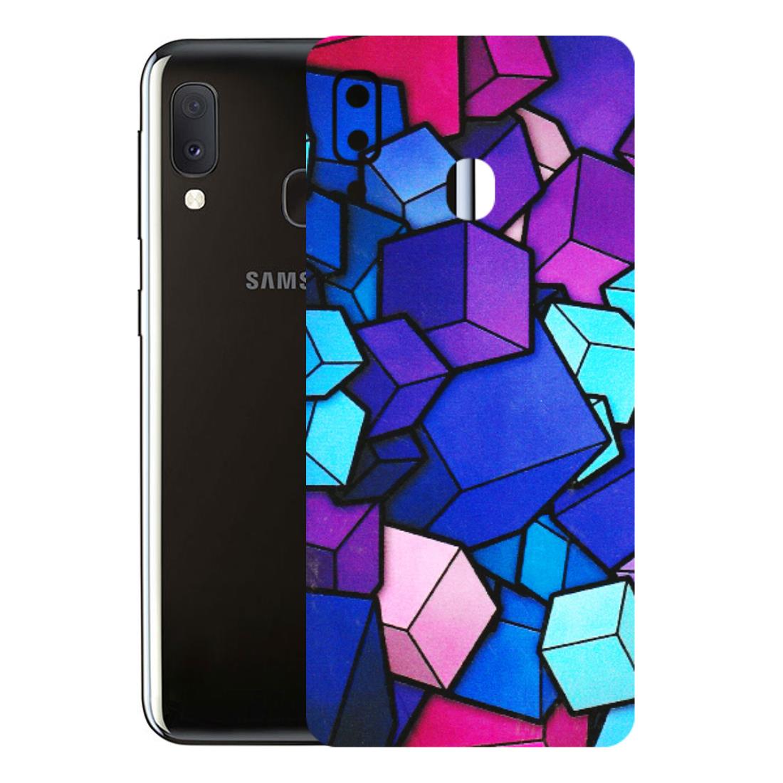 Samsung A/S Series Phone Skins (All Models) - Cube Doodle - 3D Embossed Finish (L-141) Samsung Galaxy A20E