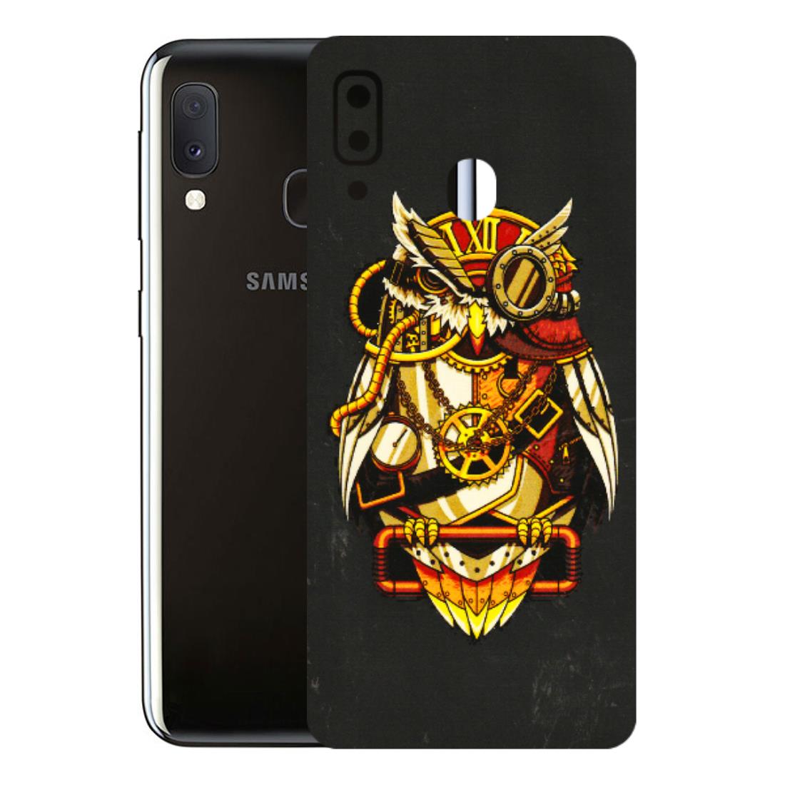 Samsung A/S Series Phone Skins (All Models) - Classy Smart Owl - 3D Embossed Finish (L-144) Samsung Galaxy A20E