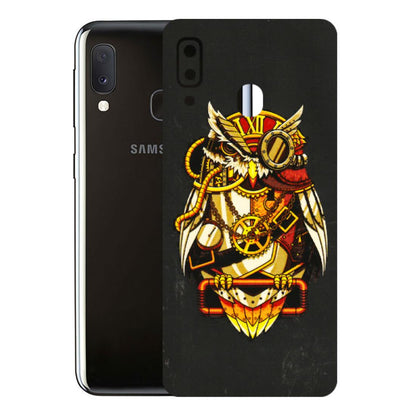 Samsung A/S Series Phone Skins (All Models) - Classy Smart Owl - 3D Embossed Finish (L-144) Samsung Galaxy A20E