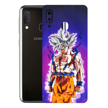 Samsung A/S Series Phone Skins (All Models) - Goku Purple Anime - 3D Embossed Finish (L-147) Samsung Galaxy A20E