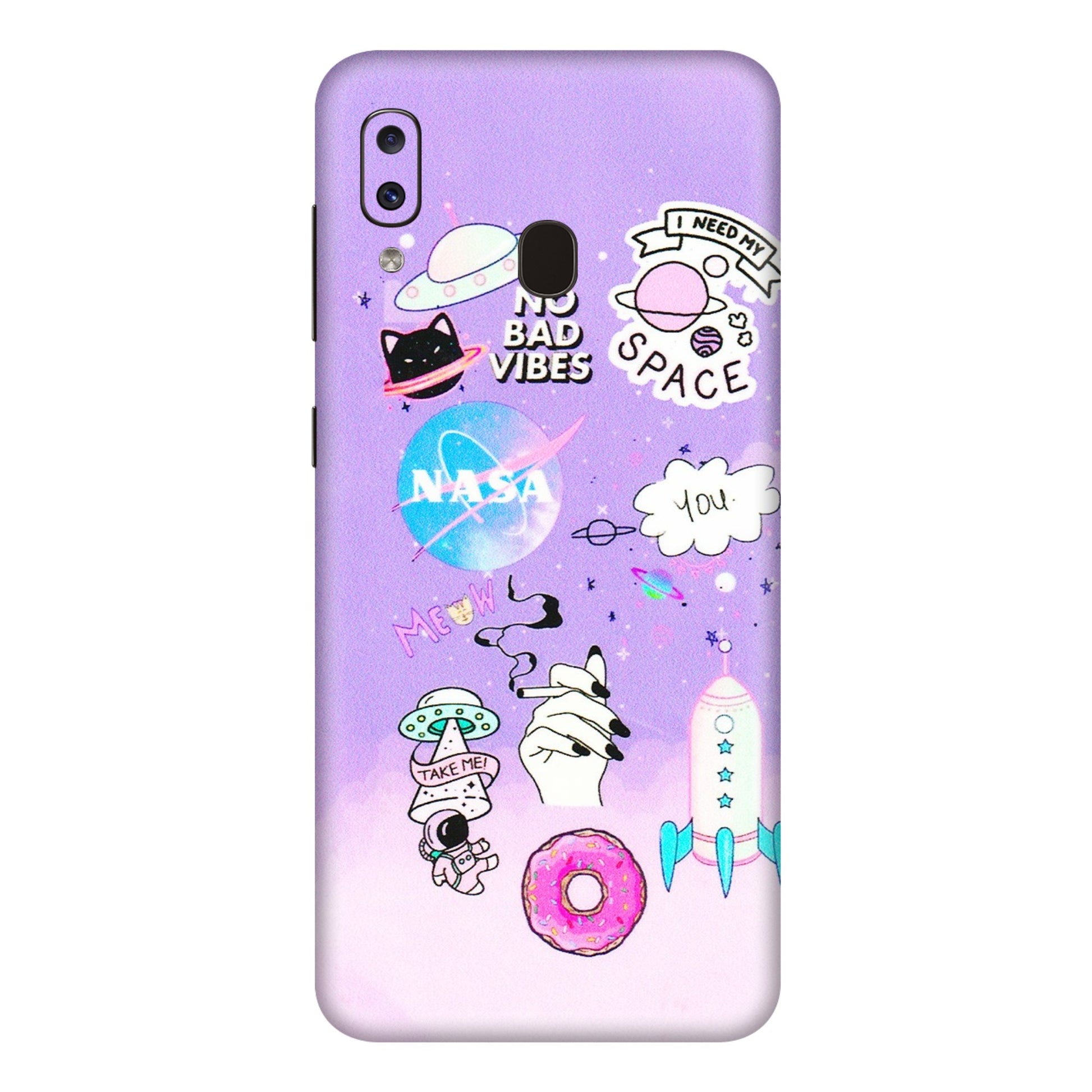 Samsung A/S Series Phone Skins (All Models) - I Need My Nasa Skin - 3D Embossed Finish (L-149) Samsung Galaxy A20E