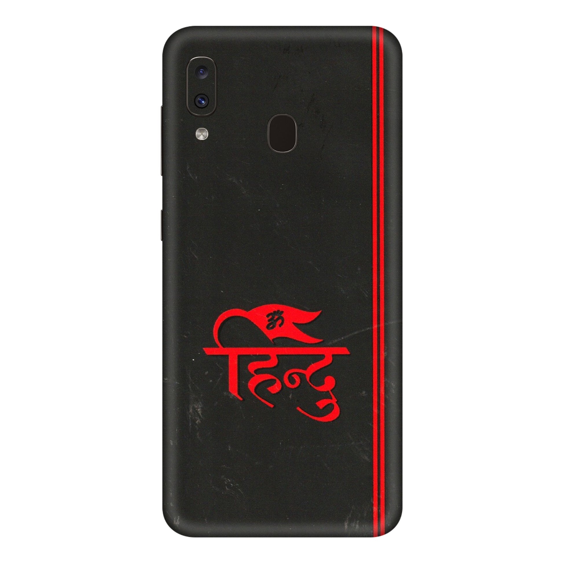 Samsung A/S Series Phone Skins (All Models) - Hindu Black - 3D Embossed Finish (L-153) Samsung Galaxy A20E