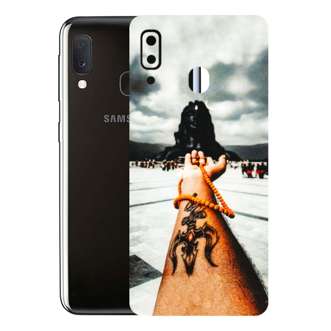 Samsung A/S Series Phone Skins (All Models) - Jai Adiyogi Mahakaal - 3D Embossed Finish (L-164) Samsung Galaxy A20E