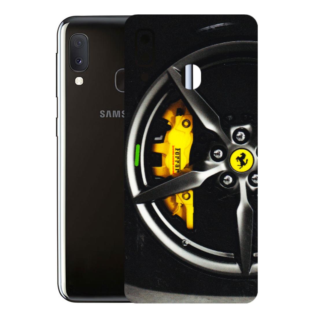 Samsung A/S Series Phone Skins (All Models) - Ferrari Wheel Alloy - 3D Embossed Finish (L-173) Samsung Galaxy A20E