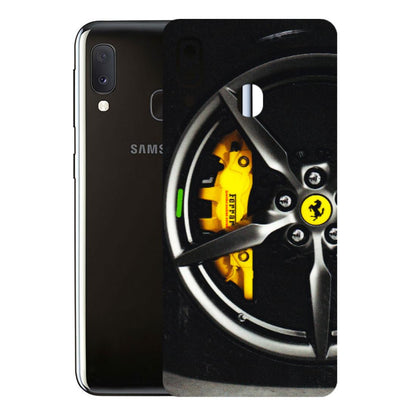 Samsung A/S Series Phone Skins (All Models) - Ferrari Wheel Alloy - 3D Embossed Finish (L-173) Samsung Galaxy A20E